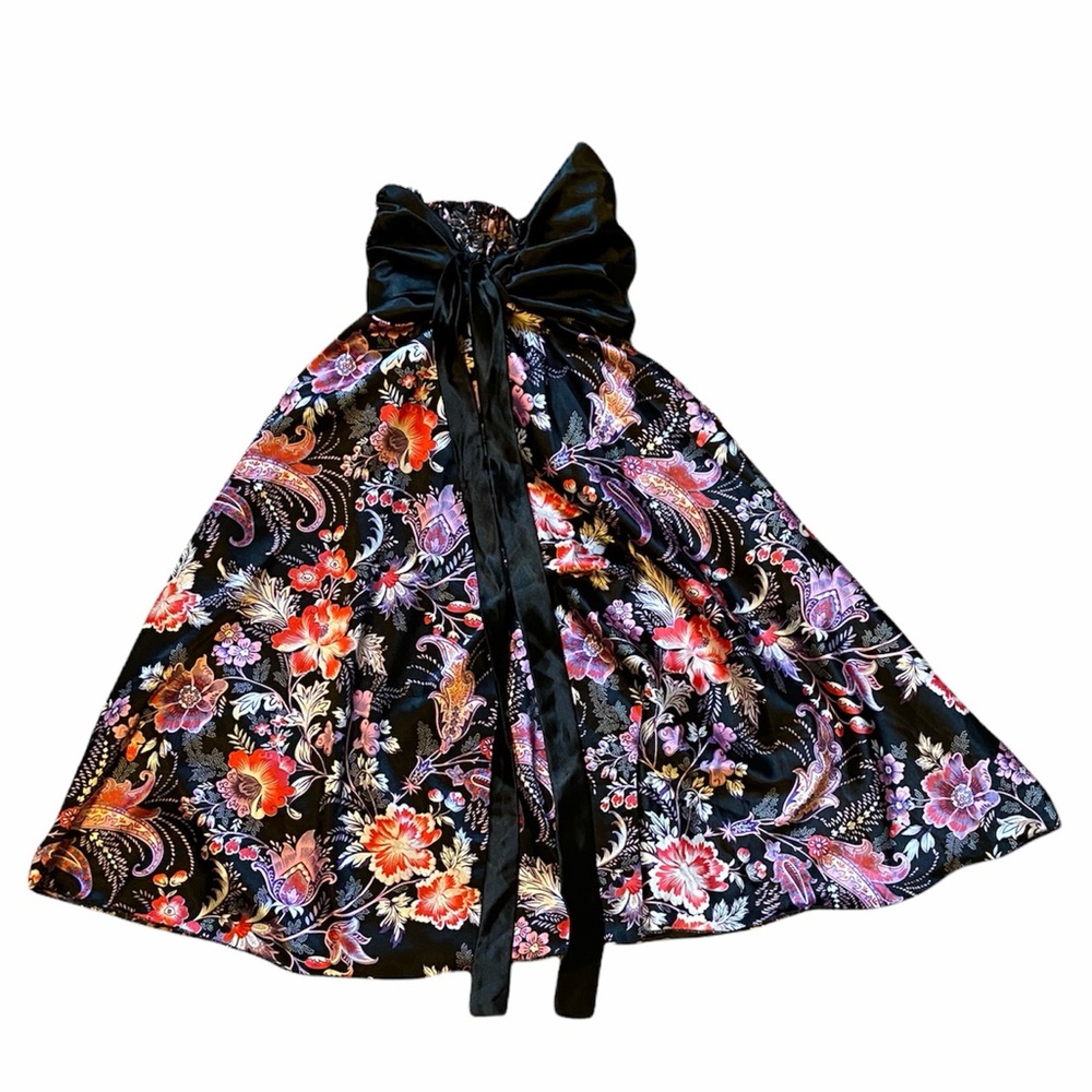 Strapless Flower Dress Stretchy Size Small